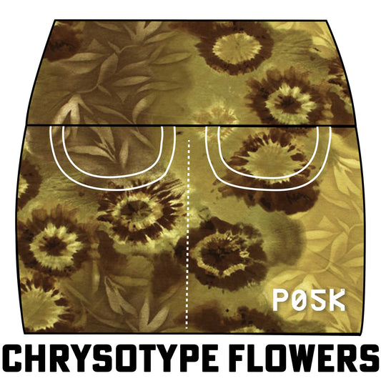 P05K™ | CottonComfort Chrysotype Flowers Midweight PocketSkirt™-Skirts-XS-Chrysotype Flowers-Hagsters