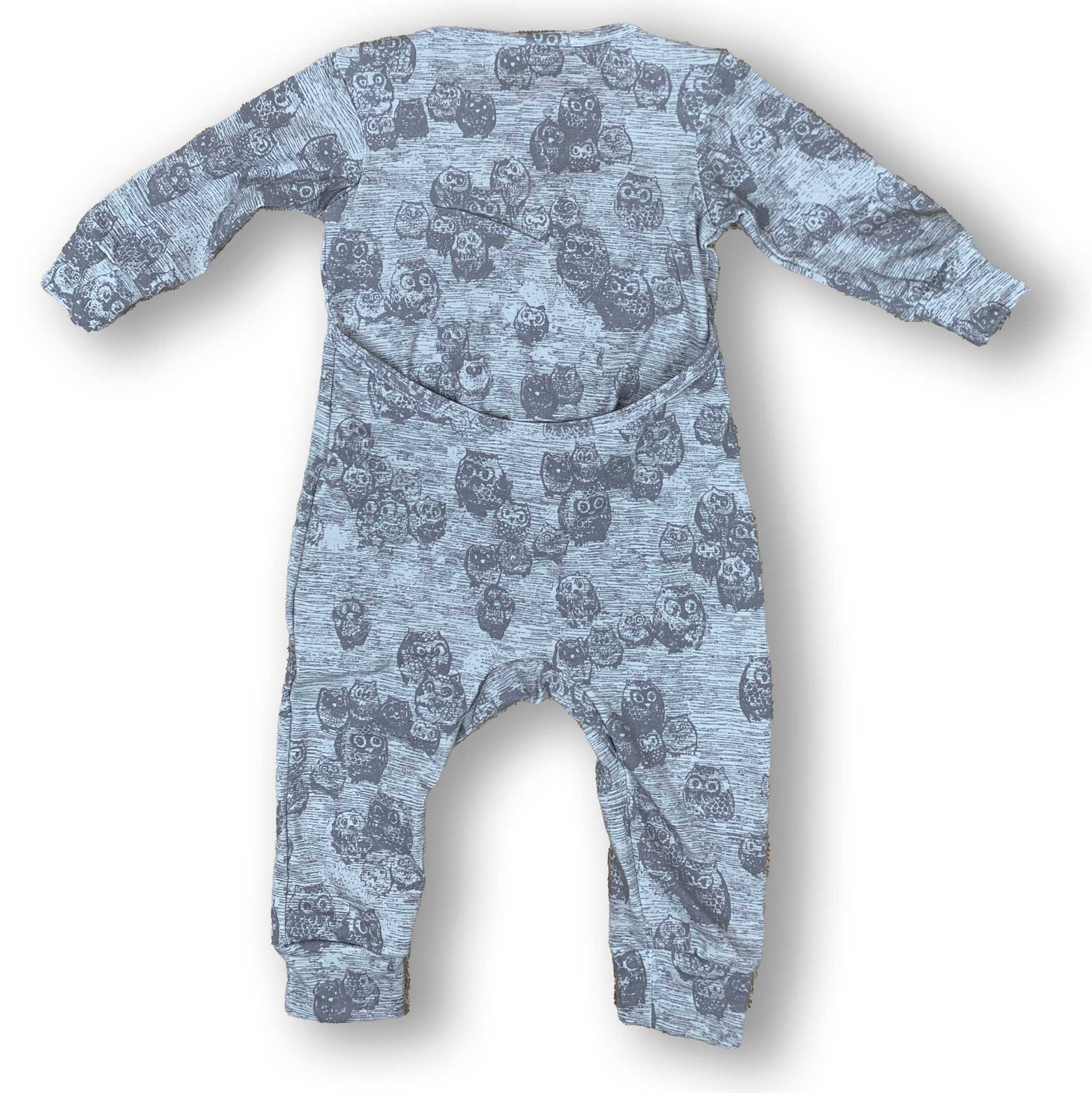 Mod Union™ Infant Long Sleeved Baby Union Suit | Various Fun Cotton Knit Prints-Baby One-Pieces-0-3 months-Blueberry Plaid-Hagsters
