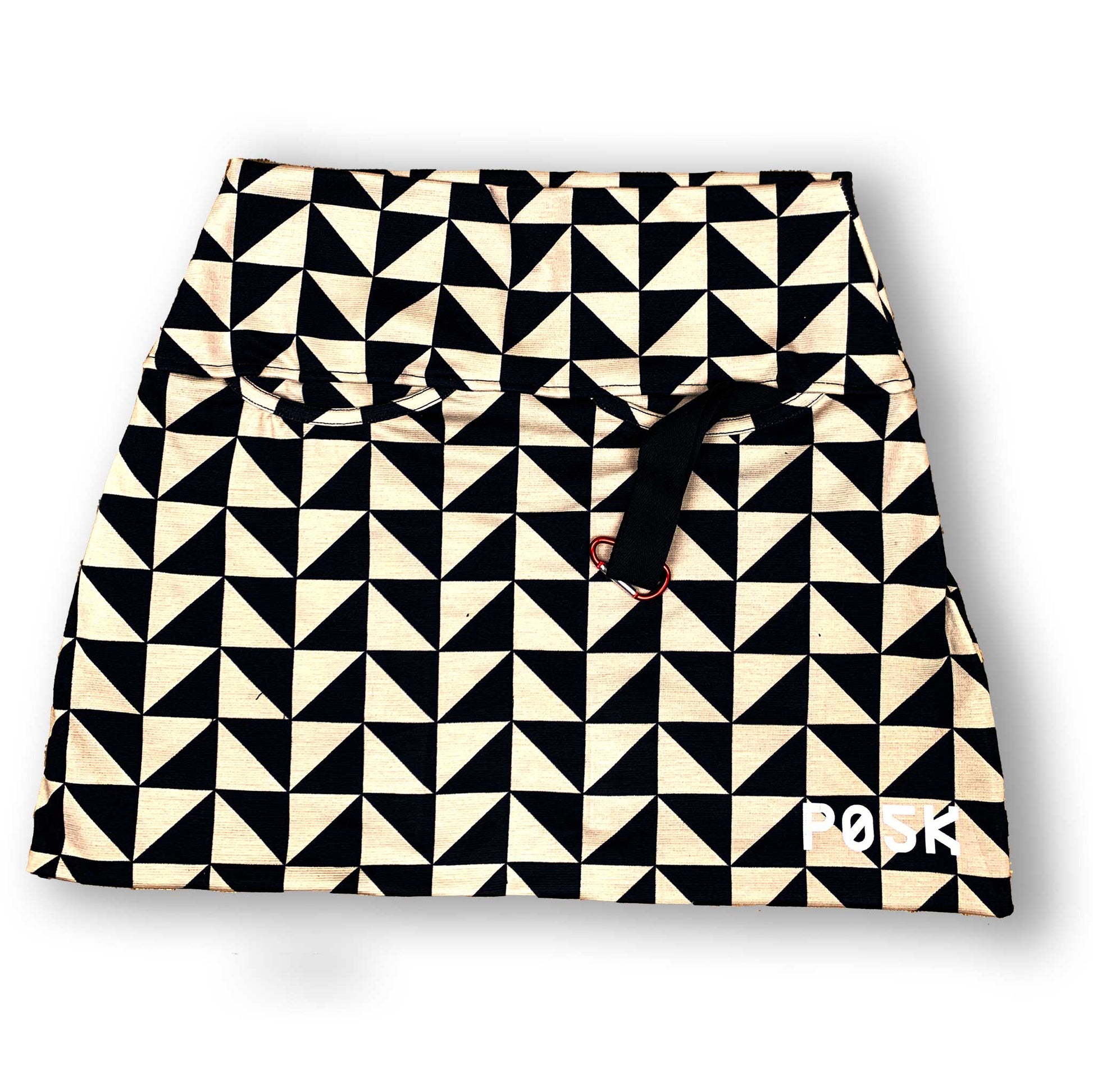 P05K™ | Black Triangle Workhorse PocketSkirt™-Skirts-XS-Black Triangle-Black-Hagsters