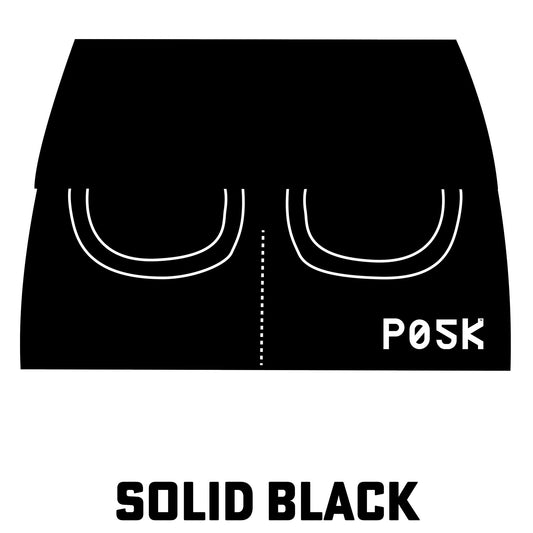 Black Soy Modal French Terry Midweight P05K™ Waist Pouch PocketSkirt™-Waist Pouch-XS-Solid-Hagsters