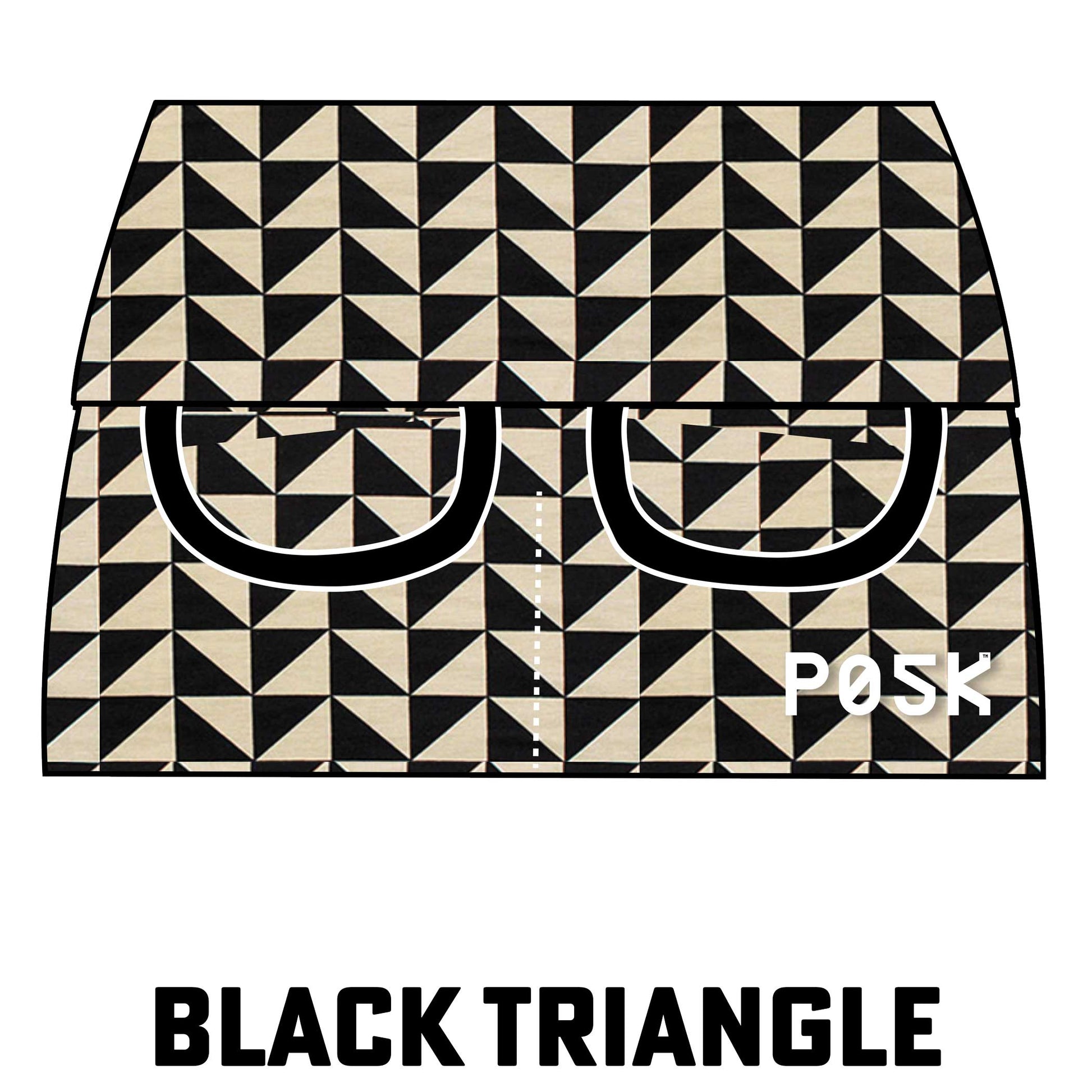 P05K™ | Black Triangles Waist Pockets-Waist Pockets-XS-Black Triangle-Same As Waistband-Hagsters
