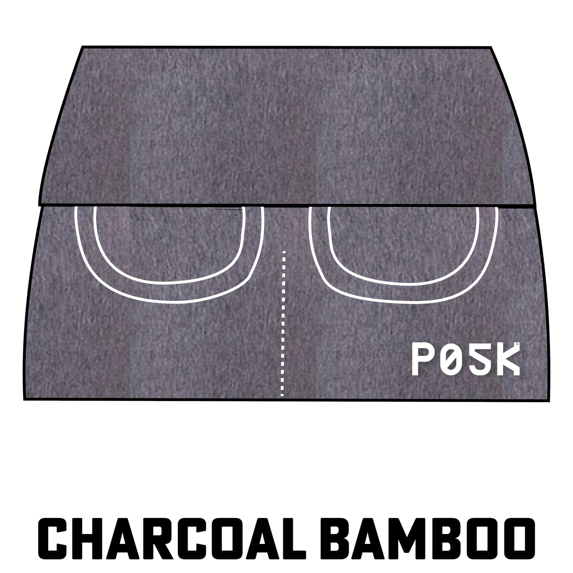 Charcoal Bamboo Fleece Lux Heavyweight P05K™ Waist Pouch PocketSkirt™-Waist Pouch-XS-Solid-Hagsters