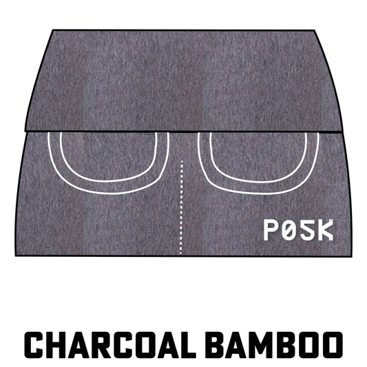 Charcoal Bamboo Fleece Lux Heavyweight P05K™ Waist Pouch PocketSkirt™-Waist Pouch-XS-Solid-Hagsters