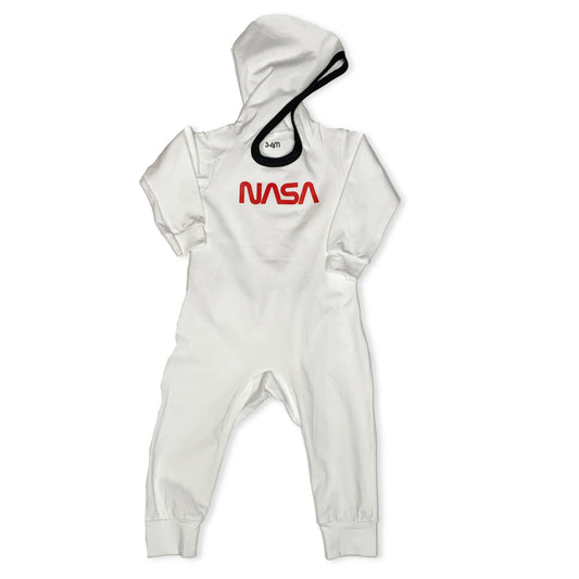 MooNees™ | NASA Worm Logo Infant Hoodie Cotton One Piece-Baby One-Pieces-3-6 Months-Hagsters