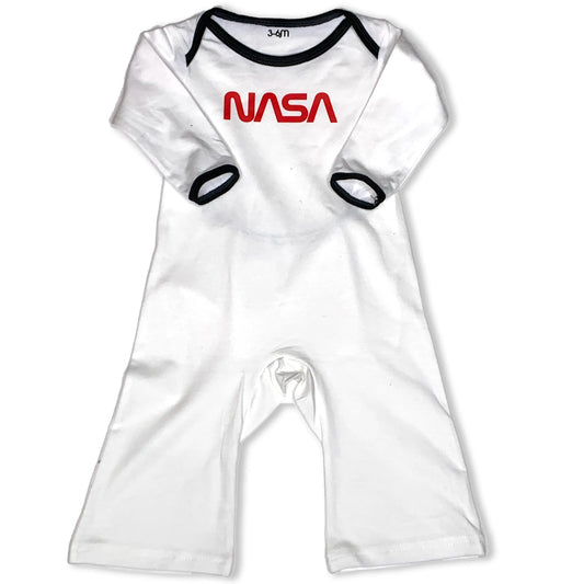 MooNees™ | NASA Worm Logo Infant Envelope Neck Cotton One Piece-Baby One-Pieces-3-6 Months-Hagsters