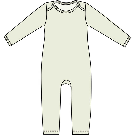 Mod Union™ Infant Long Sleeved Bamboo French Terry Baby Union Suit-Baby One-Pieces-0-3 months-Forest Green-Solid-Hagsters