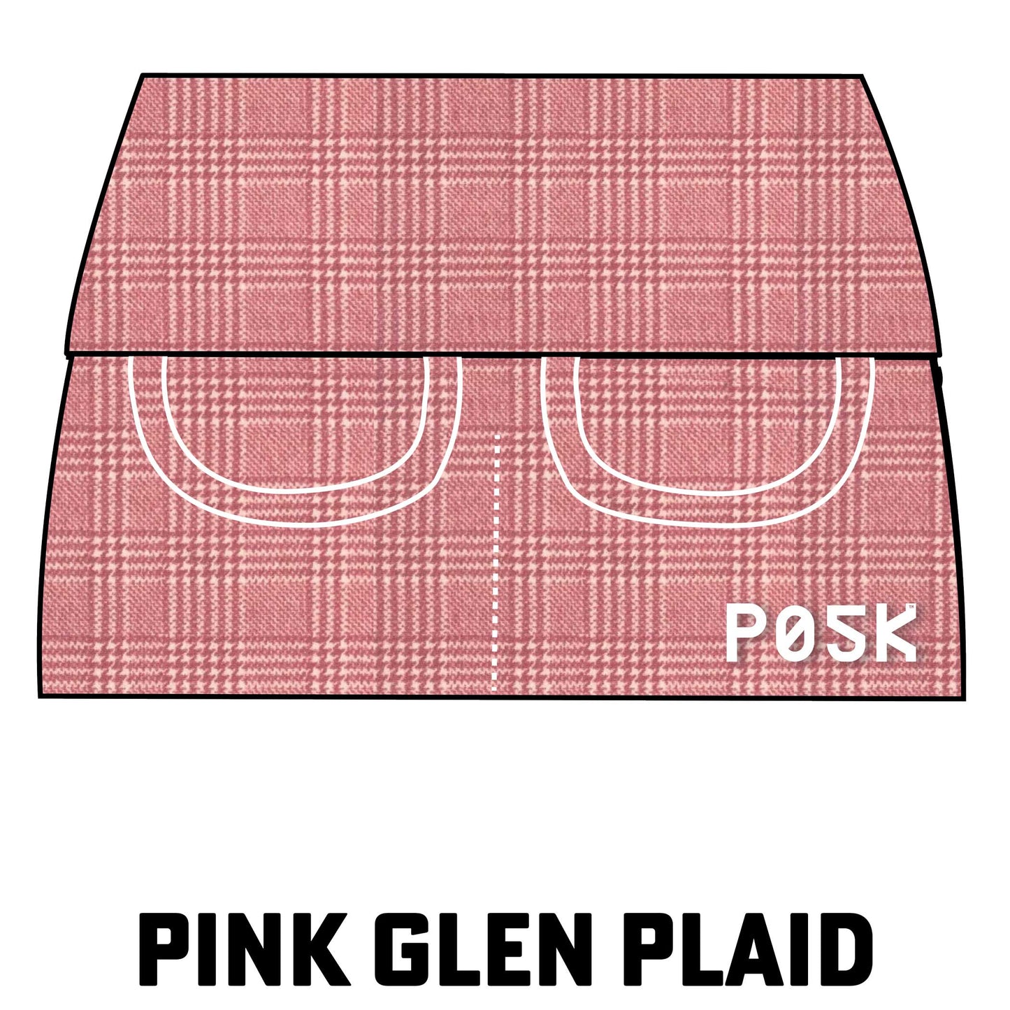 Pink Glen Plaid ErrandMate P05K™ Waist Apron PocketSkirt™-Waist Apron-XS-Pink Glen Plaid-Hagsters