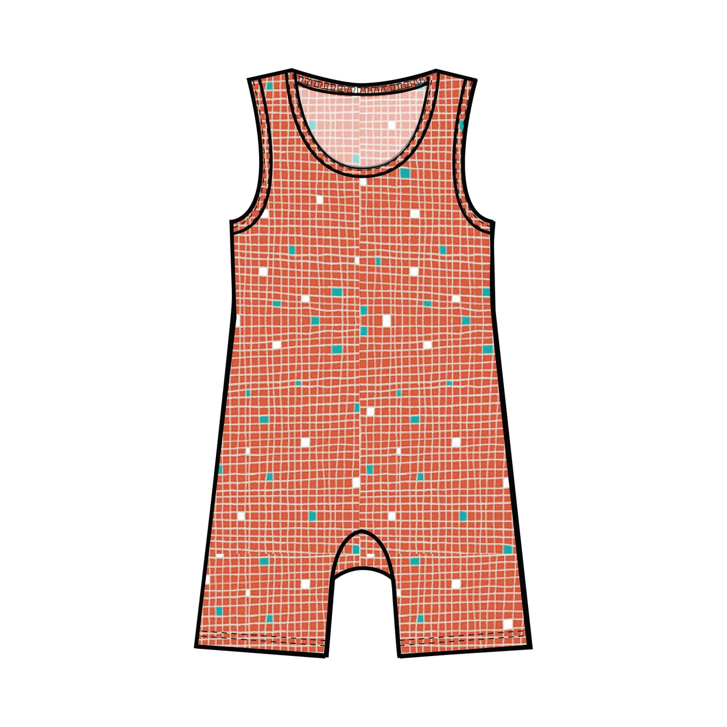 Summer Tank Baby Rompers | Various Fun Cotton Knit Prints-Baby One-Pieces-0-3 months-Shredded Threads-Hagsters