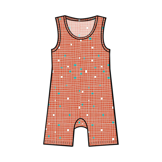 Summer Tank Baby Rompers | Various Fun Cotton Knit Prints-Baby One-Pieces-0-3 months-Shredded Threads-Hagsters