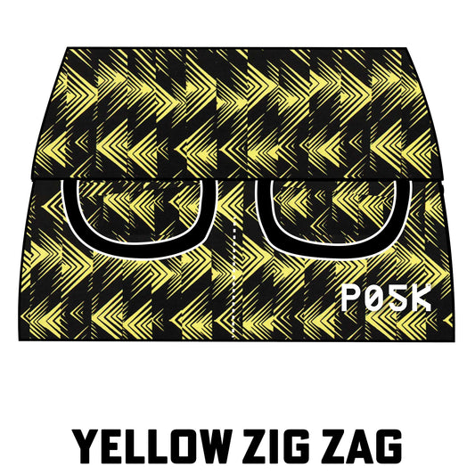 P05K™ | Yellow Zig Zag Pocket Girdle-Girdles-XS-Yellow Zig Zag-Solid Black-Hagsters